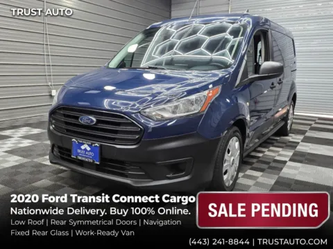 Blue 2020 Ford Transit Connect Cargo XL 121''LWB Minivan/Van w/Rear Symmetrical Doors for sale in Sykesville, MD
