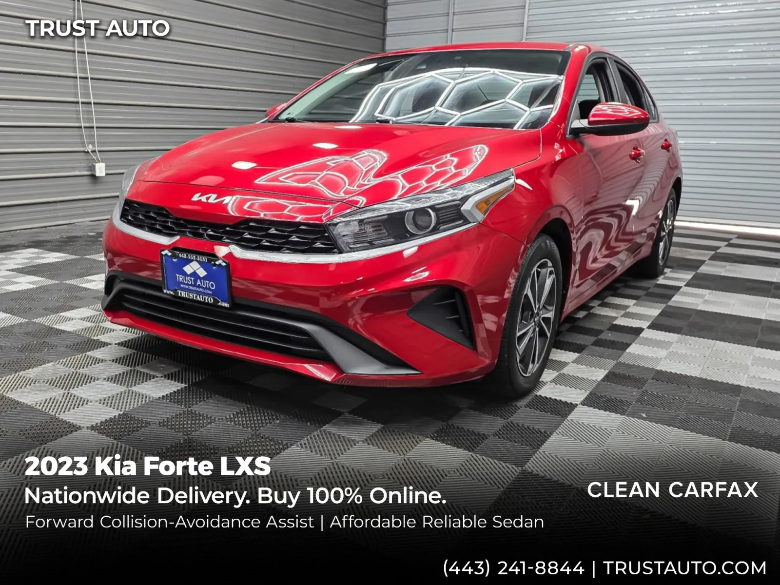 Red 2023 Kia Forte LXS 4-Door Sedan for sale in Sykesville, MD