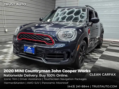 Black 2020 MINI Countryman John Cooper Works AWD SUV w/Iconic Trim for sale in Sykesville, MD