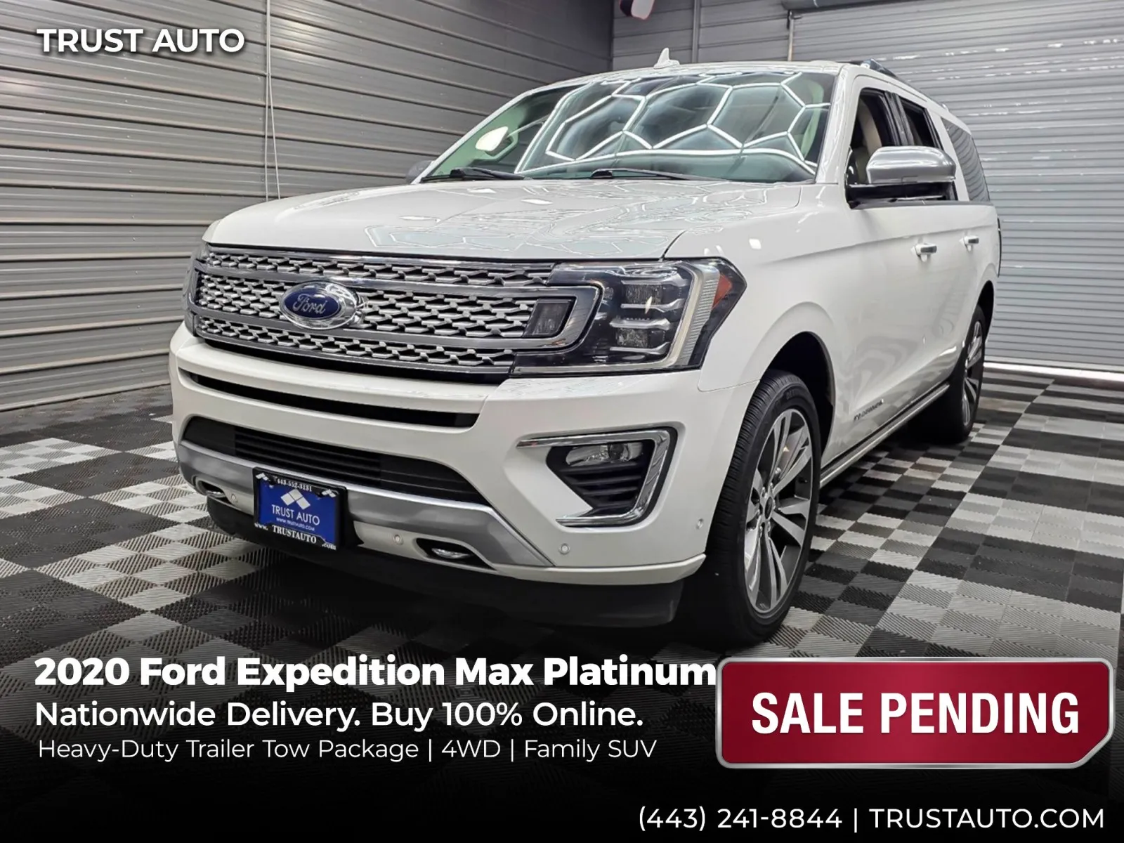 2020 Ford Expedition Max Platinum 4WD 7-Passenger SUV for sale in Sykesville, MD
