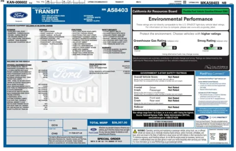 Another view of 2021 Ford Transit T-250 Cargo 130''WB Low Roof Minivan/Van w/Roof Racks/Shelving Storage Syste for sale in Sykesville, MD at Trust Auto