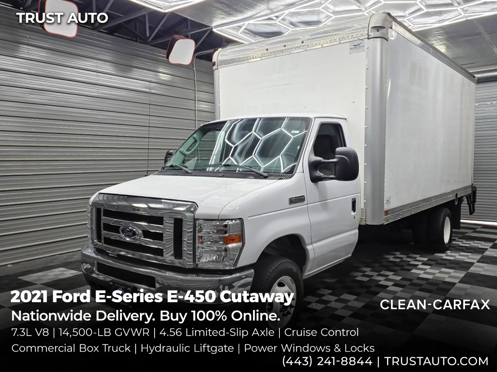 White 2021 Ford E-Series Chassis E-450 Super Duty 176 Cutaway RWD for sale in Sykesville, MD