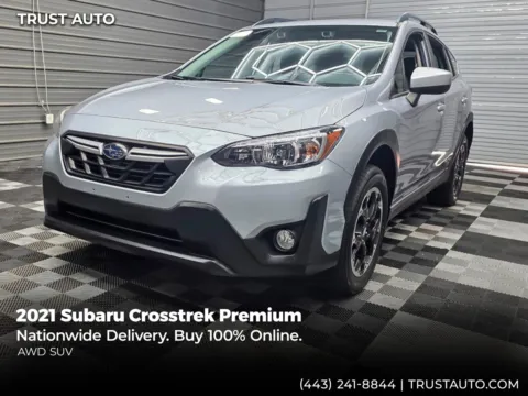 Silver 2021 Subaru Crosstrek Premium AWD SUV for sale in Sykesville, MD