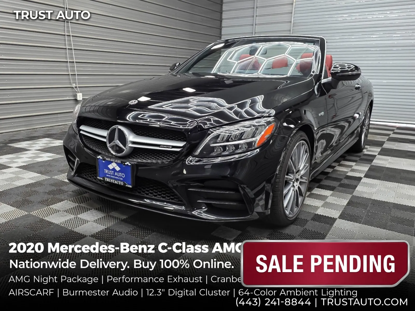 2020 Mercedes-Benz C-Class AMG C 43 4MATIC AWD Cabriolet Soft-Top Luxury Convertible