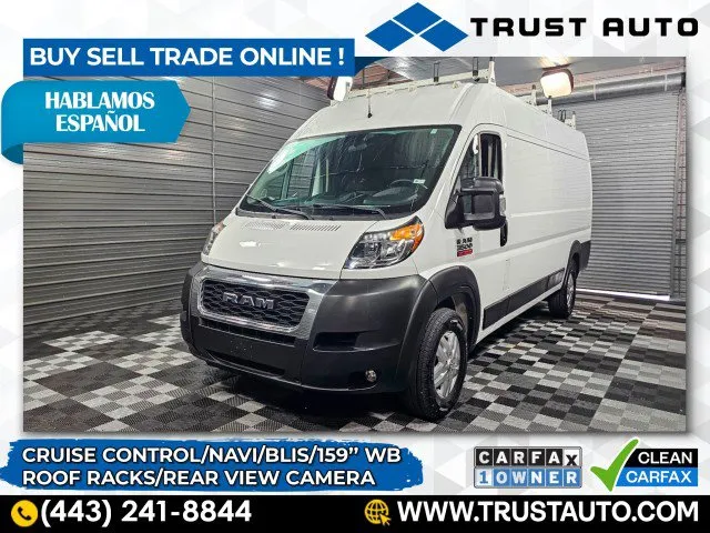 Used 2021 Ram ProMaster 3500 Cargo 159'' Extended High Roof