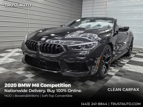 Black 2020 BMW M8 Competition AWD Soft-Top Luxury Convertible for sale in Sykesville, MD