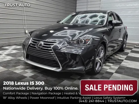 Black 2018 Lexus IS 300 Sedan w/Comfort Pkg for sale in Sykesville, MD