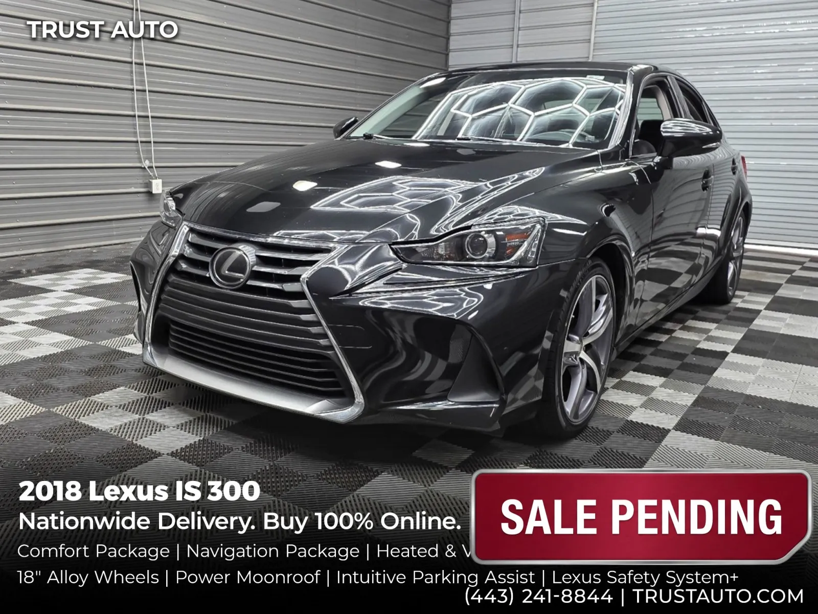 2018 Lexus IS 300 Sedan w/Comfort Pkg for sale in Sykesville, MD
