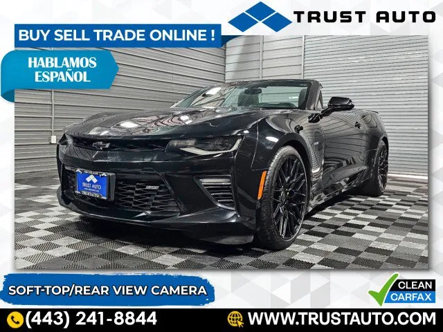 2018 Chevrolet Camaro 1SS Soft-Top Convertible for sale in Sykesville, MD