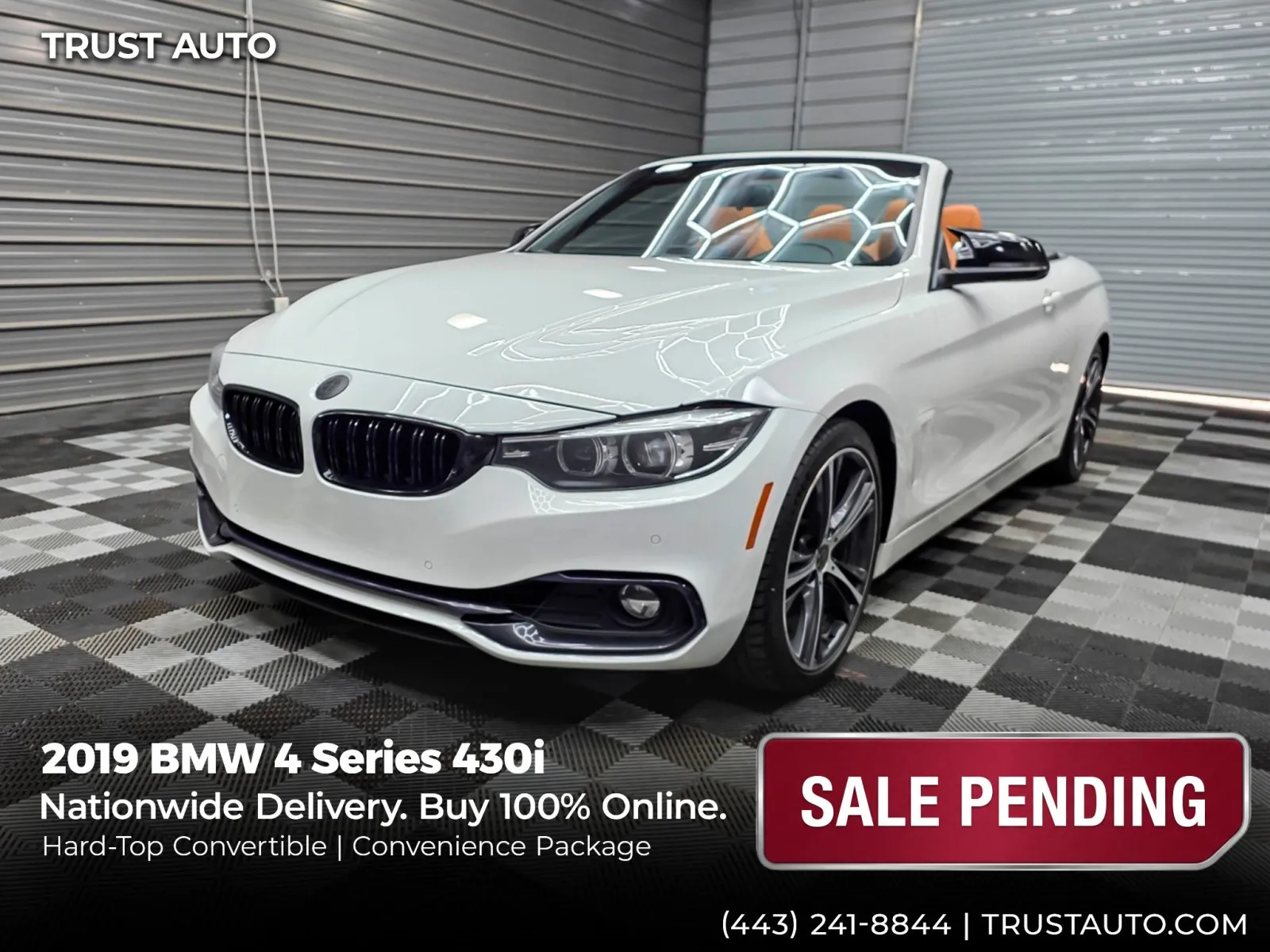 2019 BMW 4 Series 430i Hard-Top Convertible for sale in Sykesville, MD