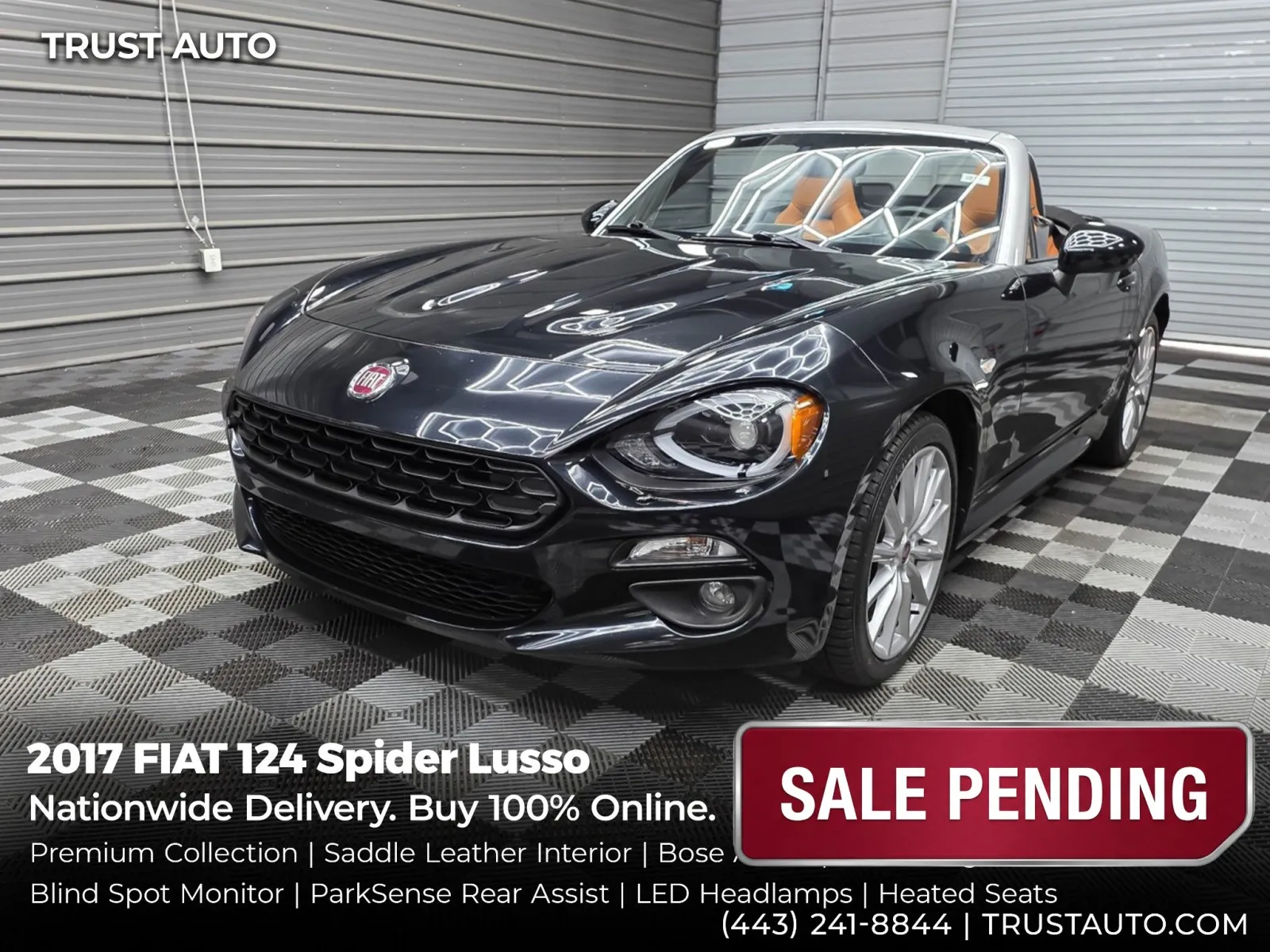 2017 Fiat 124 Spider Lusso Soft-Top Convertible for sale in Sykesville, MD
