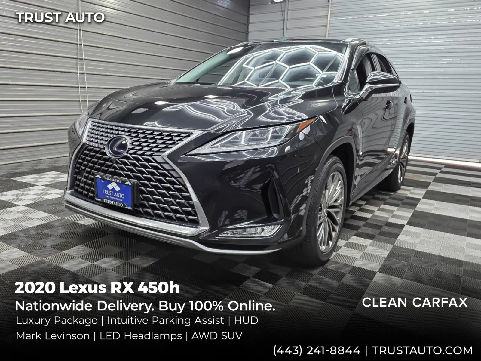 2020 Lexus RX 450h AWD Hybrid SUV w/Luxury Pkg