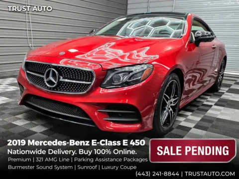 Red 2019 Mercedes-Benz E-Class E 450 4MATIC AWD Coupe w/Premium Pkg for sale in Sykesville, MD