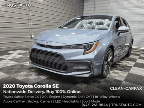 Gray 2020 Toyota Corolla SE Sedan for sale in Sykesville, MD