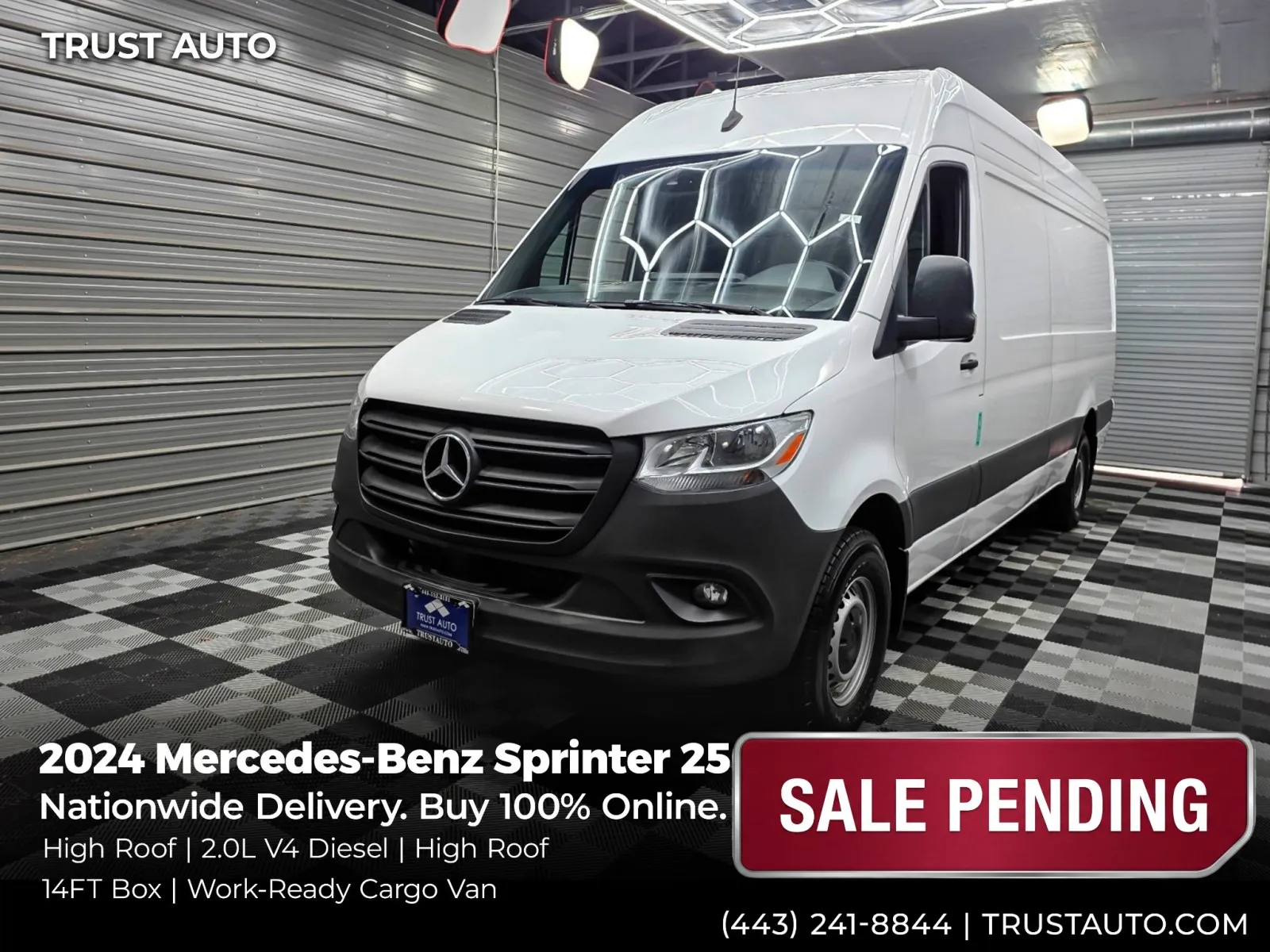 2024 Mercedes-Benz Sprinter 2500 Cargo 170''WB High Roof HO Diesel Minivan/Van