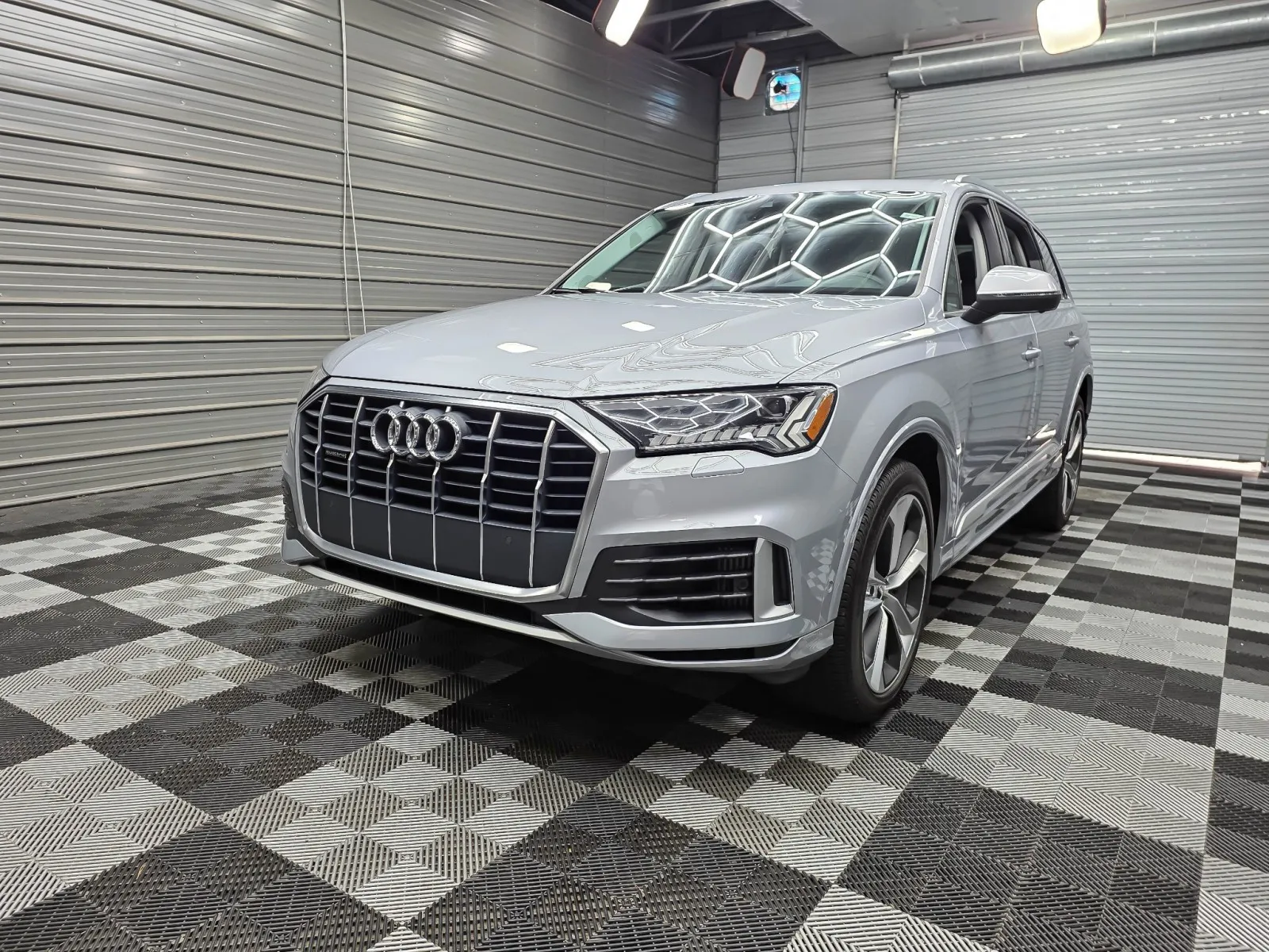 Silver 2021 Audi Q7 Premium Plus 55 TFSI Quattro AWD 7-Passenger Luxury SUV for sale in Sykesville, MD