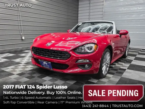 Red 2017 Fiat 124 Spider Lusso Soft-Top Convertible for sale in Sykesville, MD