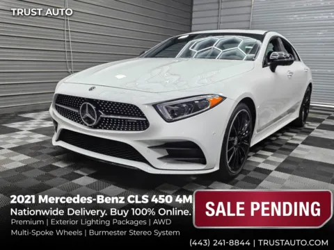 White 2021 Mercedes-Benz CLS 450 4MATIC AWD Luxury Sedan w/Premium Pkg for sale in Sykesville, MD