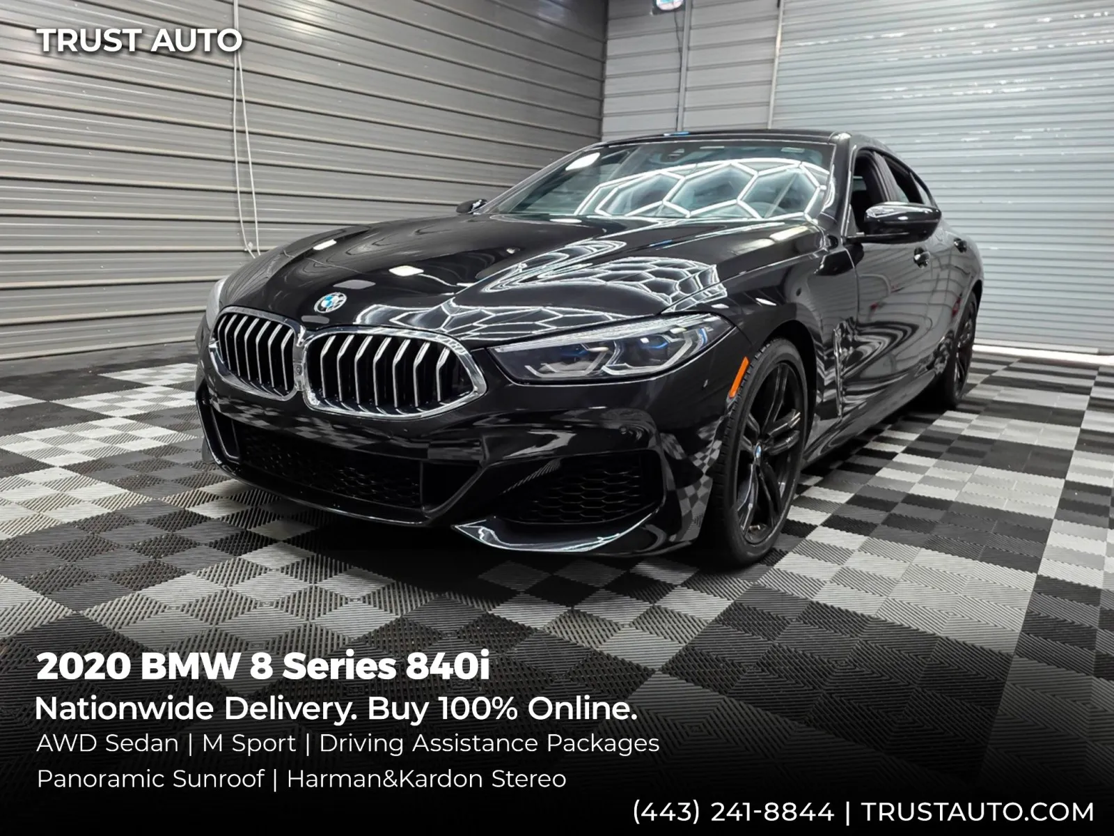 2020 BMW 8 Series 840i xDrive Gran Coupe AWD Sedan w/M-Sport Pkg