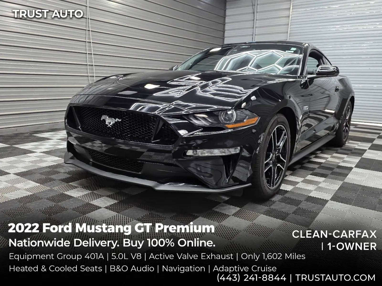 2022 Ford Mustang GT Premium Coupe w/Equipment Group 401A