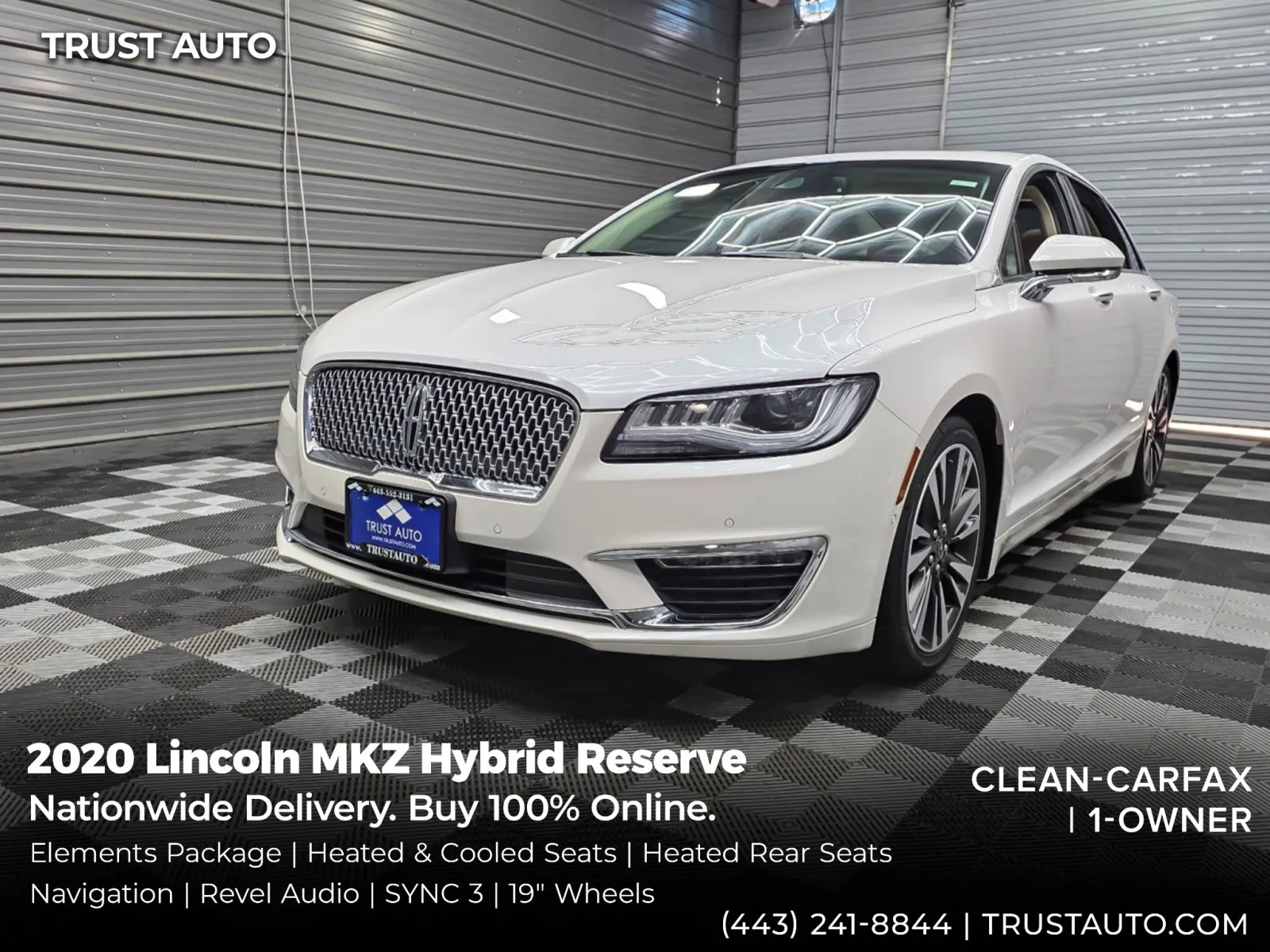 2020 Lincoln MKZ Hybrid Reserve Sedan