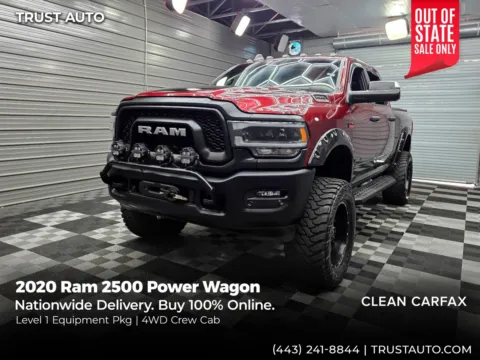 Red 2020 Ram 2500 Power Wagon 4WD Crew Cab 6-Pass Hemi Pickup Truck w/Level 1 Equipment Pkg for sale in Sykesville, MD