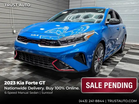 Blue 2023 Kia Forte GT 6-Speed Manual Sedan for sale in Sykesville, MD