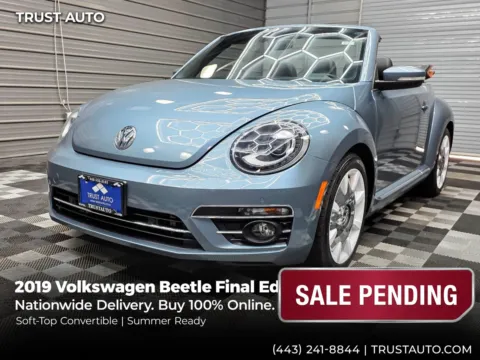 Blue 2019 Volkswagen Beetle Final Edition SEL Soft-Top Convertible for sale in Sykesville, MD