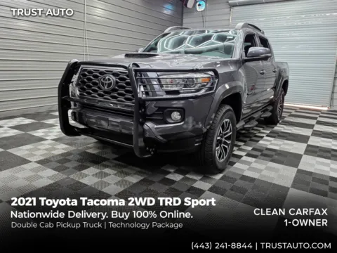 Gray 2021 Toyota Tacoma TRD Sport Double Cab Pickup Truck for sale in Sykesville, MD