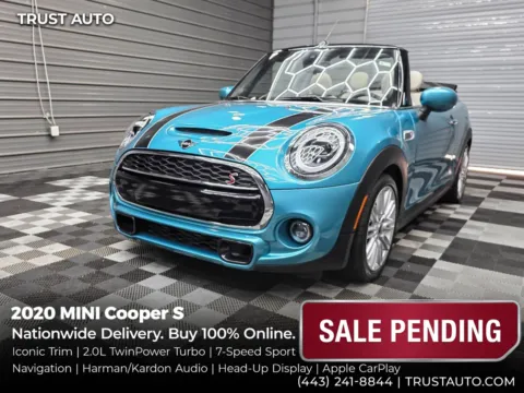 Blue 2020 MINI Cooper S Soft-Top Convertible w/Iconic Trim for sale in Sykesville, MD