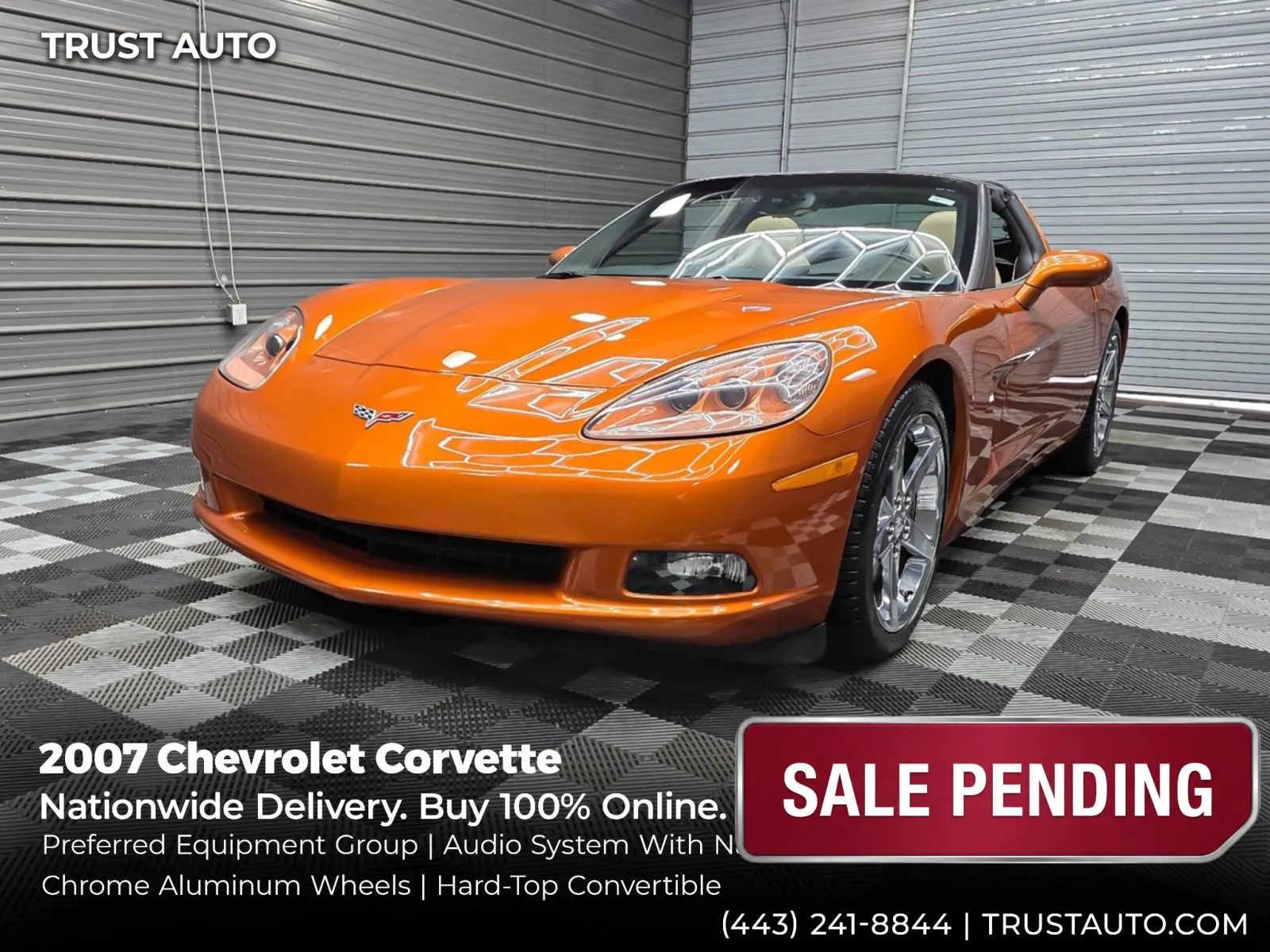 2007 Chevrolet Corvette Hard-Top Convertible Sport Coupe w/Preferred Equipment Group