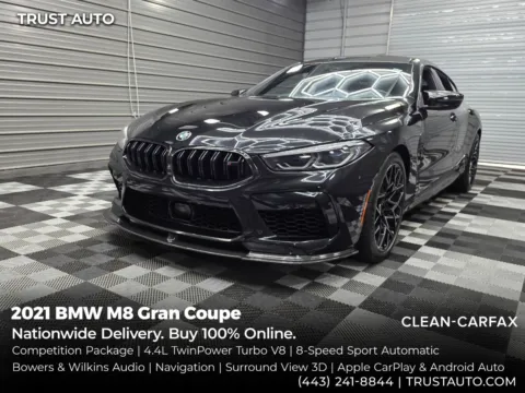 Black 2021 BMW M8 Gran Coupe AWD Luxury Sedan w/Competition/Drivers Assistance Pkgs for sale in Sykesville, MD