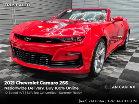 Red 2021 Chevrolet Camaro 2SS Soft-Top Convertible w/10-Speed A/T for sale in Sykesville, MD