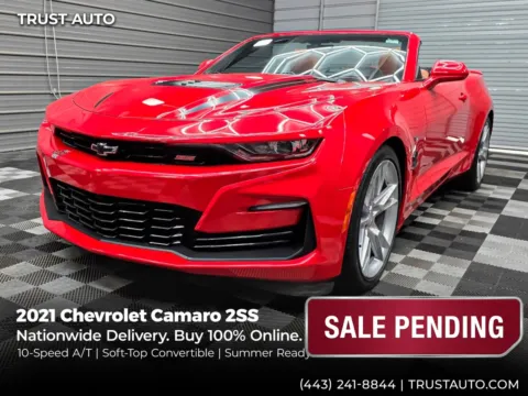 Red 2021 Chevrolet Camaro 2SS Soft-Top Convertible w/10-Speed A/T for sale in Sykesville, MD