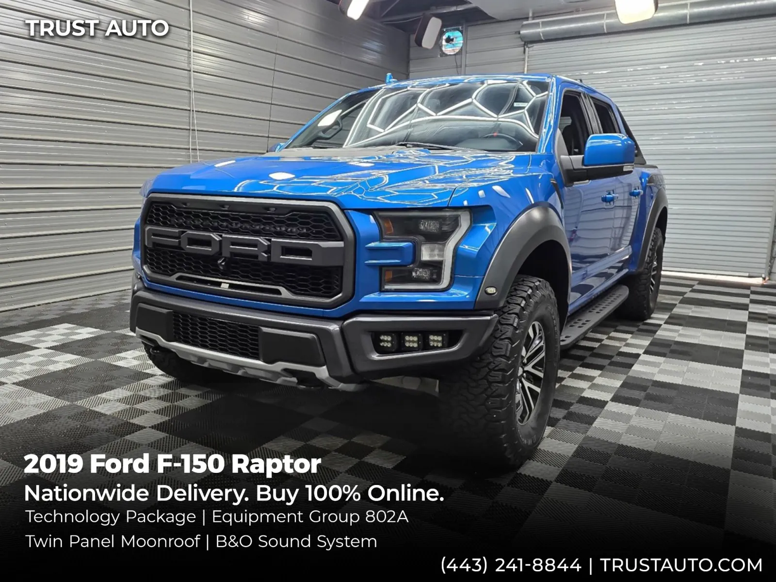 2019 Ford F-150 Raptor 4WD SuperCrew Pickup Truck w/Technology Pkg