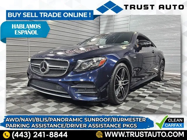 2019 Mercedes-Benz E-Class AMG E 53 4Matic AWD Luxury Coupe w/Driver Assistance Pkg for sale in Sykesville, MD