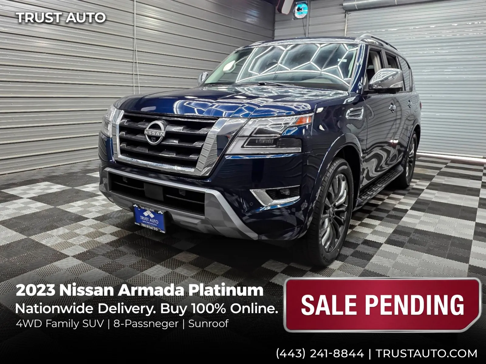 2023 Nissan Armada Platinum 4WD 8-Passenger Luxury SUV for sale in Sykesville, MD