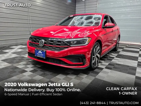 Red 2020 Volkswagen Jetta GLI S 6-Speed Manual Sedan for sale in Sykesville, MD