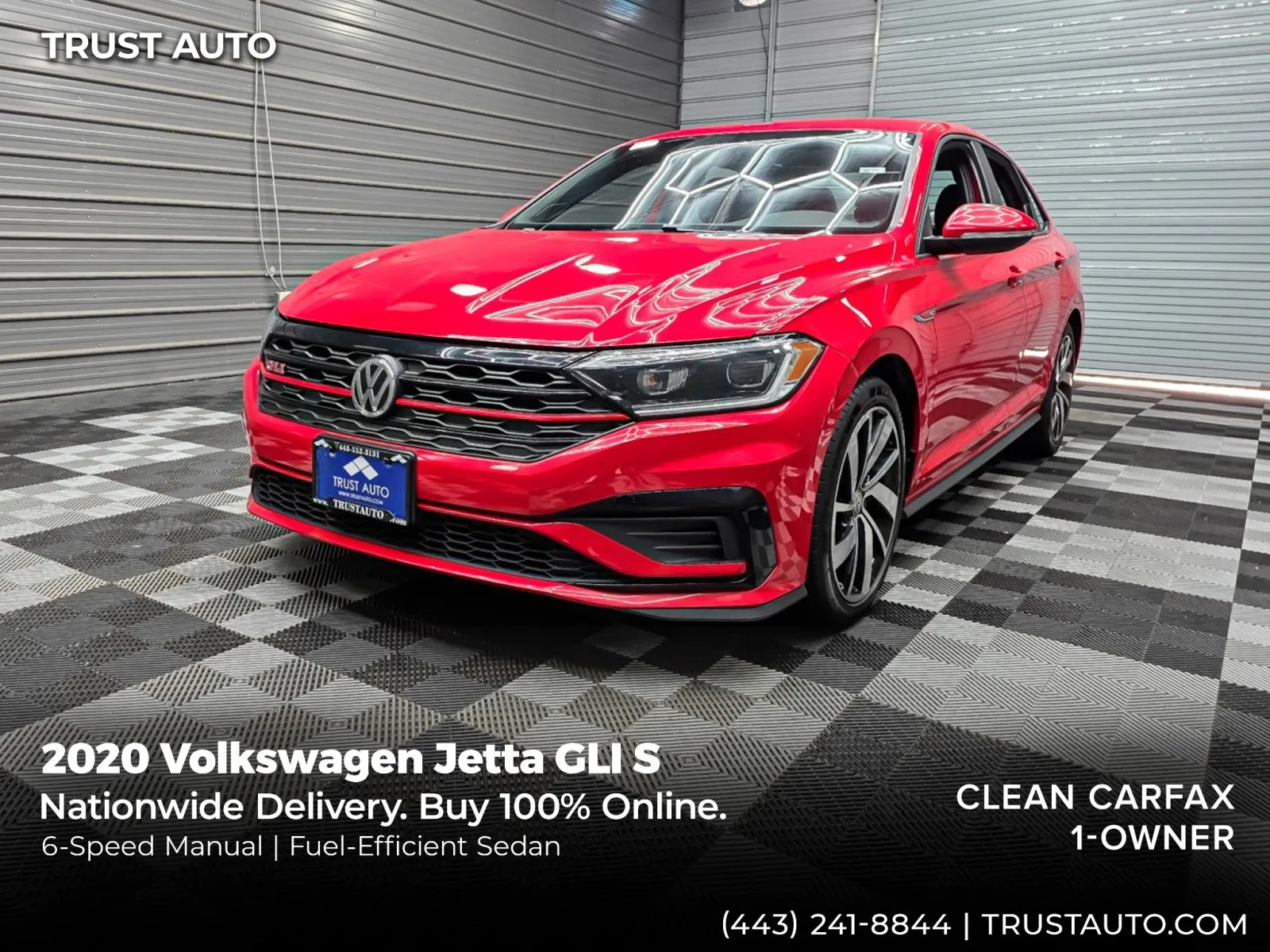 Red 2020 Volkswagen Jetta GLI S 6-Speed Manual Sedan for sale in Sykesville, MD