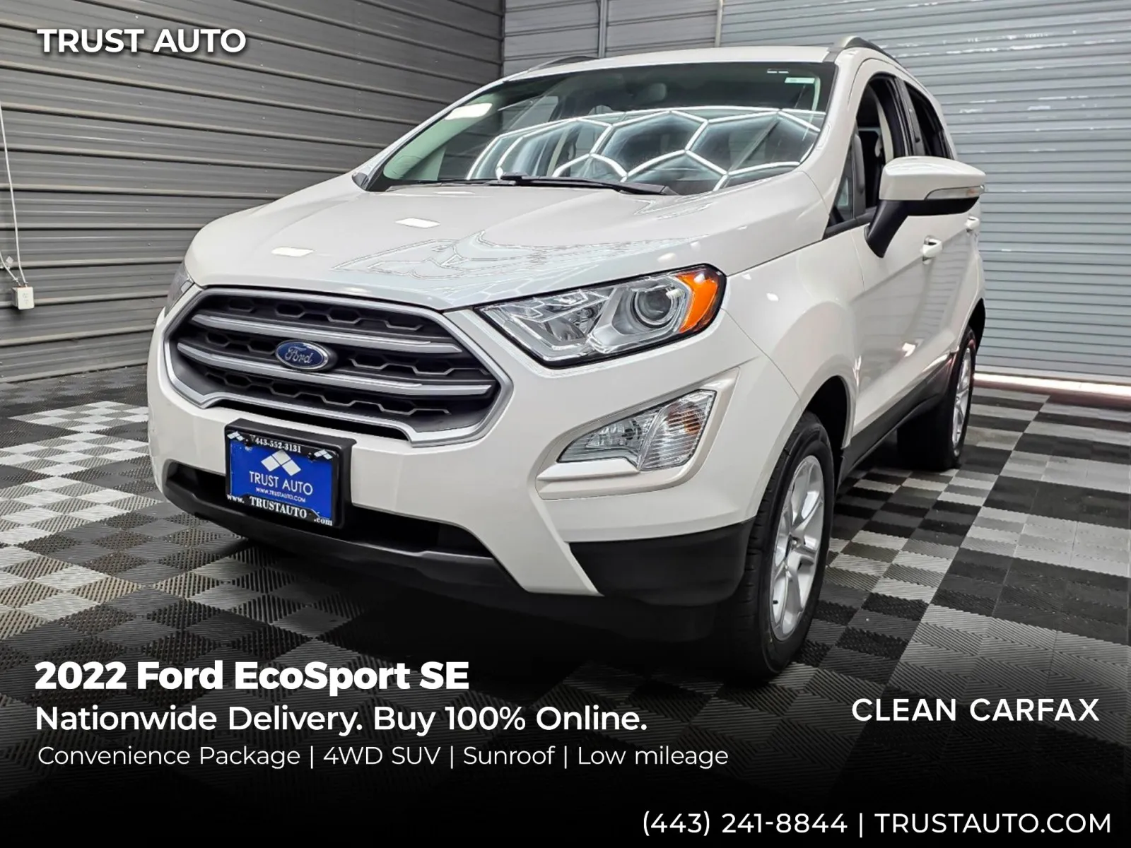 2022 Ford EcoSport SE 4WD SUV w/Convenience Pkg