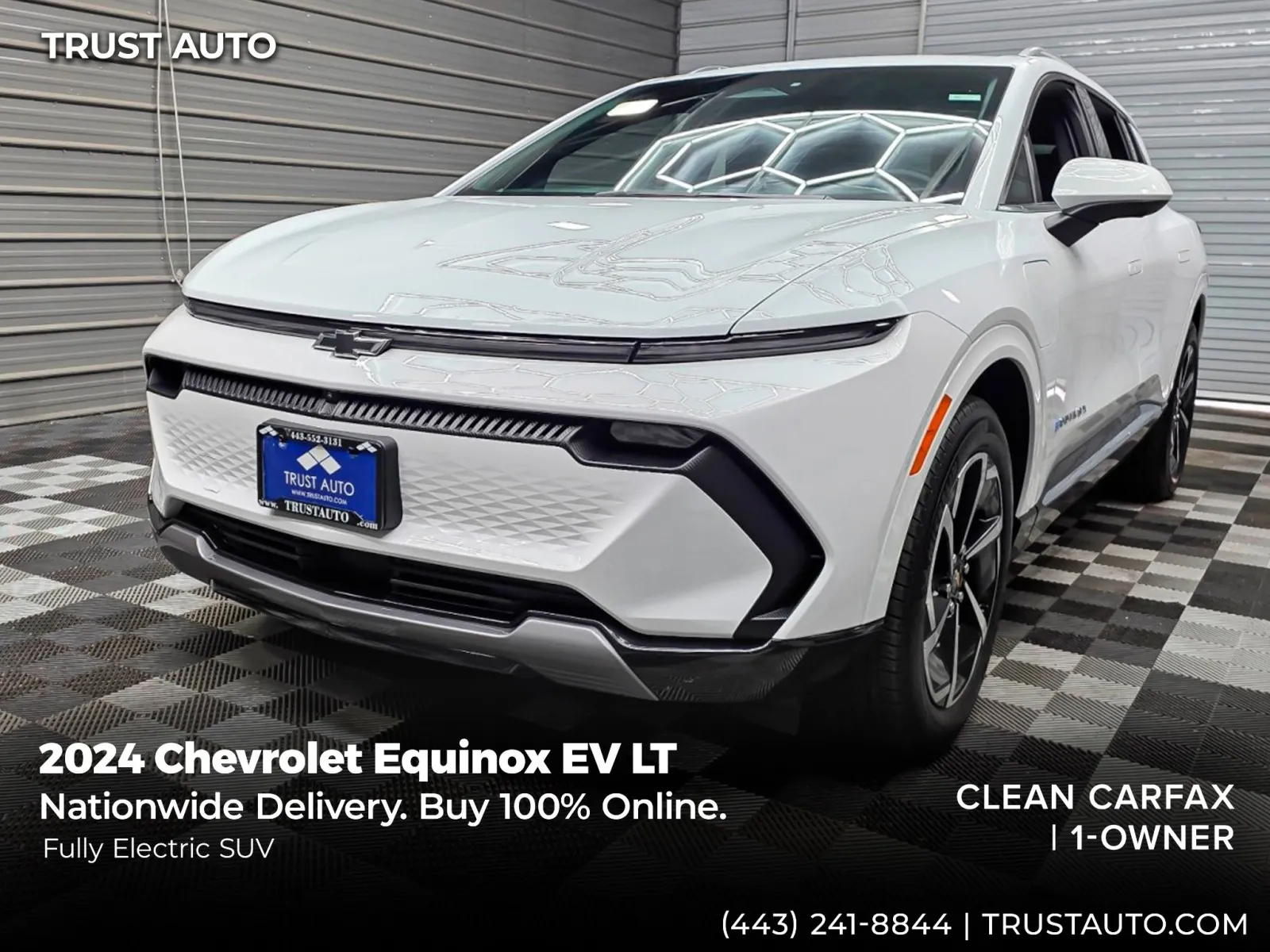 White 2024 Chevrolet Equinox EV LT Electric SUV for sale in Sykesville, MD