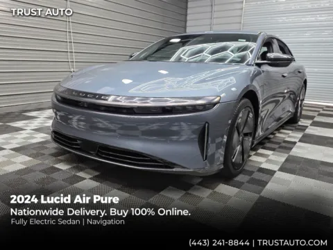 Blue 2024 Lucid Air Pure Electric Luxury Sedan for sale in Sykesville, MD