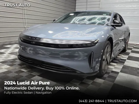 Blue 2024 Lucid Air Pure Electric Luxury Sedan for sale in Sykesville, MD