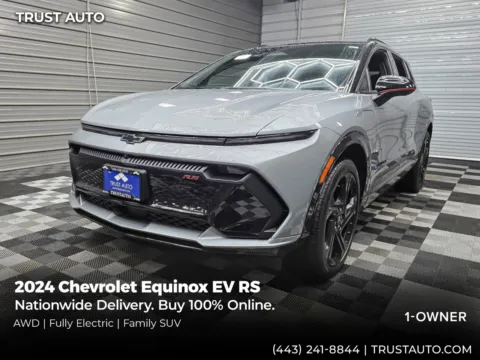 Gray 2024 Chevrolet Equinox EV RS AWD Electric SUV for sale in Sykesville, MD
