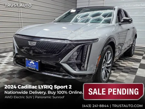 Silver 2024 Cadillac LYRIQ Sport 2 AWD Electric Luxury SUV for sale in Sykesville, MD