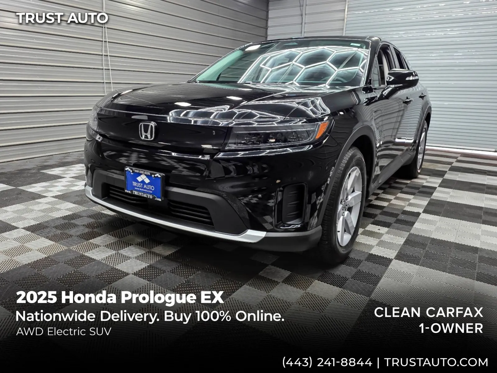 Black 2025 Honda Prologue EX AWD Electric SUV for sale in Sykesville, MD