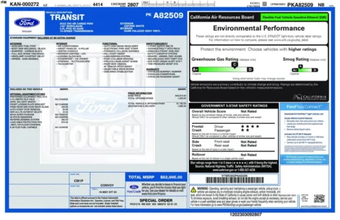 Another view of 2023 Ford Transit T-250 Cargo 148''WB High Roof Extended Minivan/Van for sale in Sykesville, MD at Trust Auto
