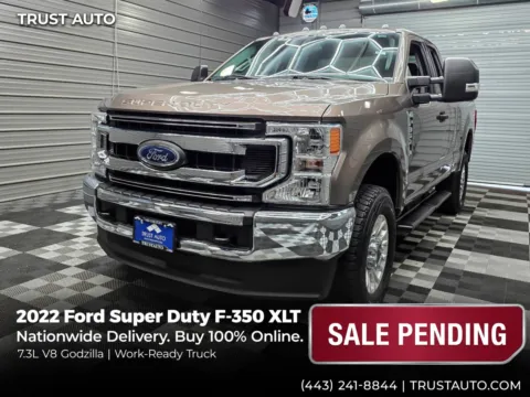 Gray 2022 Ford Super Duty F-350 SRW XLT 4WD SuperCab 7.3L V8 Godzilla Pickup Truck for sale in Sykesville, MD