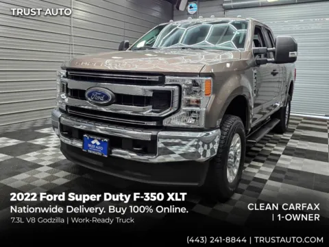Gray 2022 Ford Super Duty F-350 SRW XLT 4WD SuperCab 7.3L V8 Godzilla Pickup Truck for sale in Sykesville, MD
