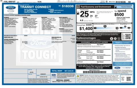 Another view of 2022 Ford Transit Connect Cargo XL 121''LWB Minivan/Van w/Shelving Storage System for sale in Sykesville, MD at Trust Auto